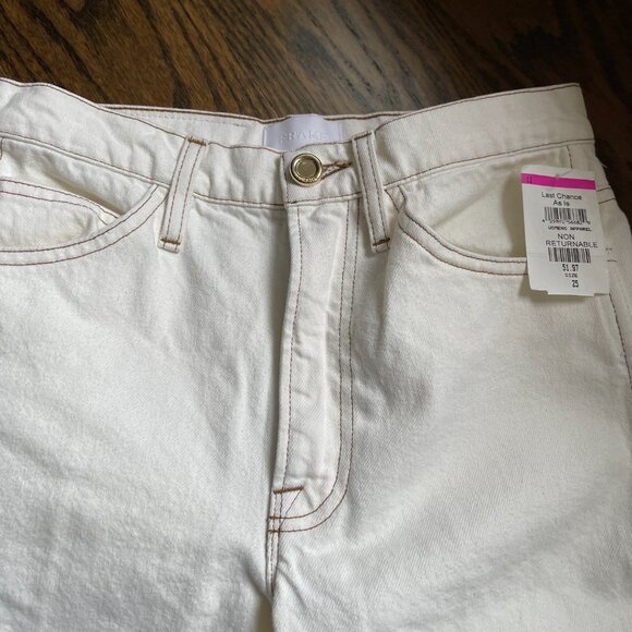 [BRAND NEW] Frame Le white straight jeans - Picture 5 of 9